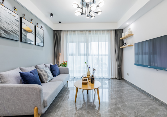  The decoration of new houses in Taoyuan Town, Yuhang District, Hangzhou has a Nordic style of 89 square meters 