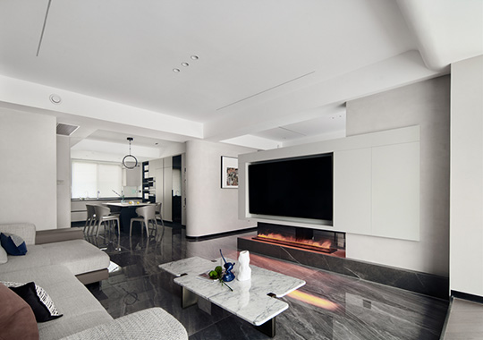  Modern simple decoration case of 128 ㎡ two rooms, two halls and two bathrooms in Hangzhou Jiang'an Neighborhood