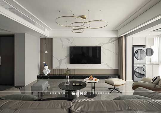  Hangzhou Jiali Garden Decoration Modern Luxury Style 222 Flat 4 Room 2 Hall 3 Bathroom Decoration Case
